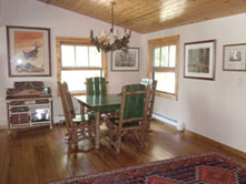 Picture of porch at Ruffed Grouse Lodge in Phillips Wisconsin - Snowmobiling in phillips wisconsin